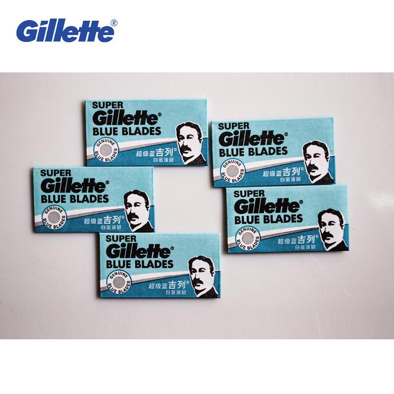 Lames de rasoir Gillette Super Blue à double tranchant - 10 lames