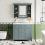 36 inch modern mirror cabinet with adjustable shelves, 2 soft closing doors, and 6 drawer storage cabinet door organizers - Korvel