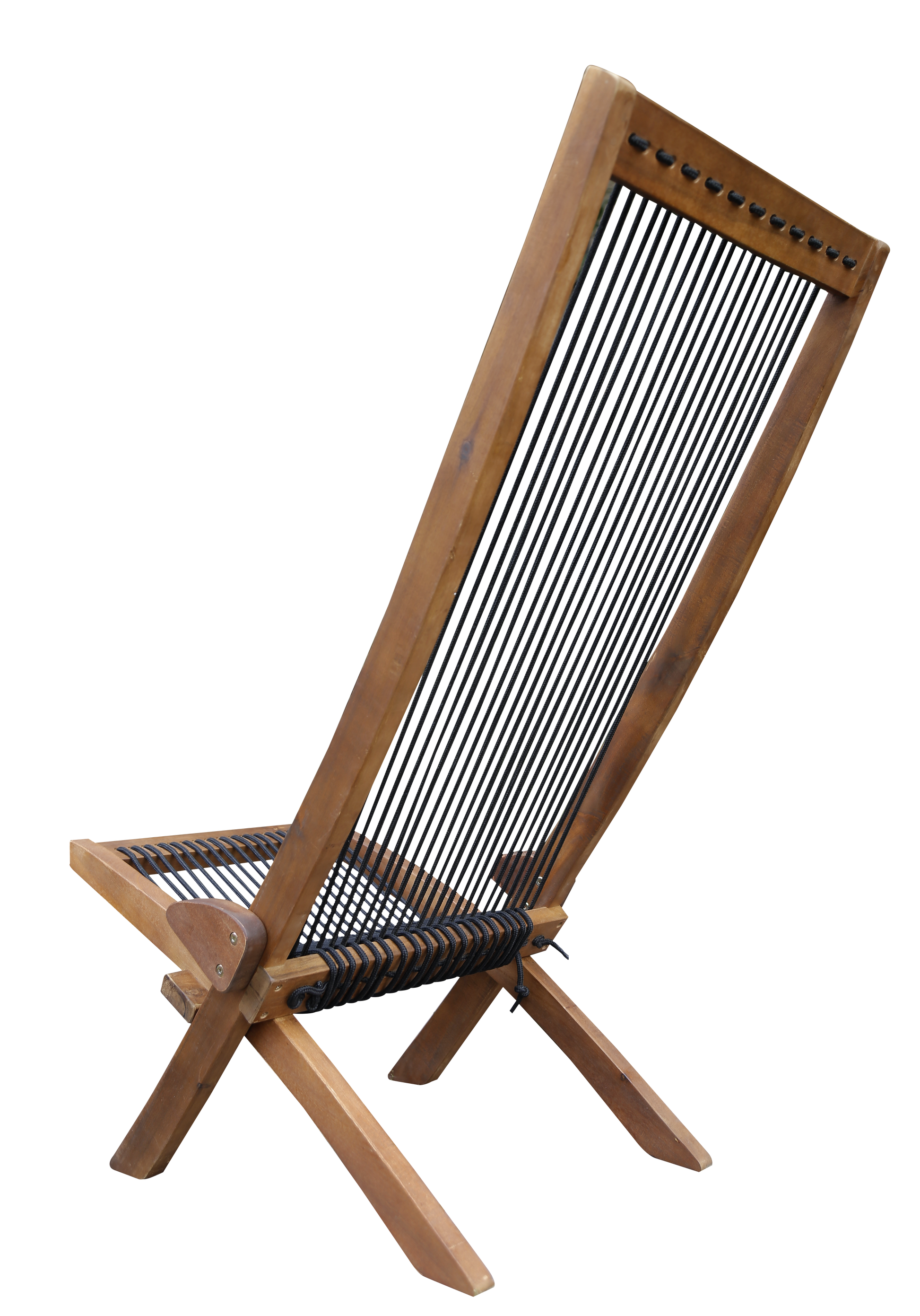 folding roping wood chair - Korvel