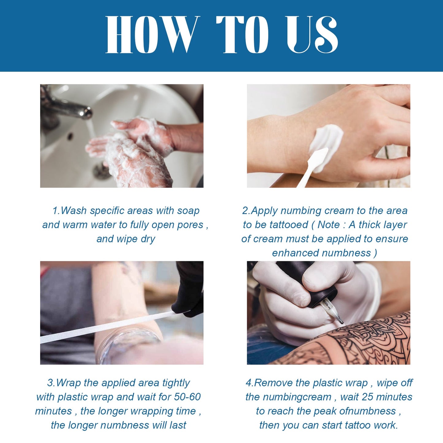 Premium Tattoo Numbing Cream for Skin Care
