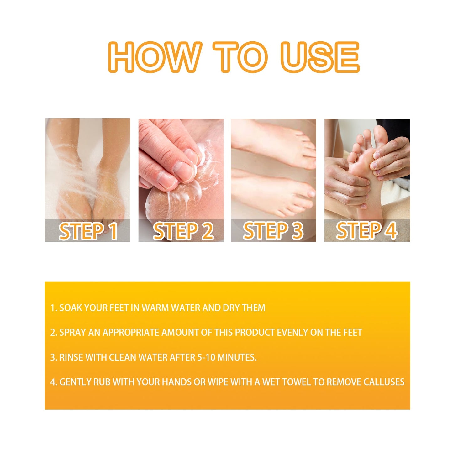 Moisturizing Foot Spray for Callus Care