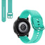Suitable for Samsung Galaxy Watch Active2 Solid Color Silicone Strap 20/22mm Universal Strap - Korvel