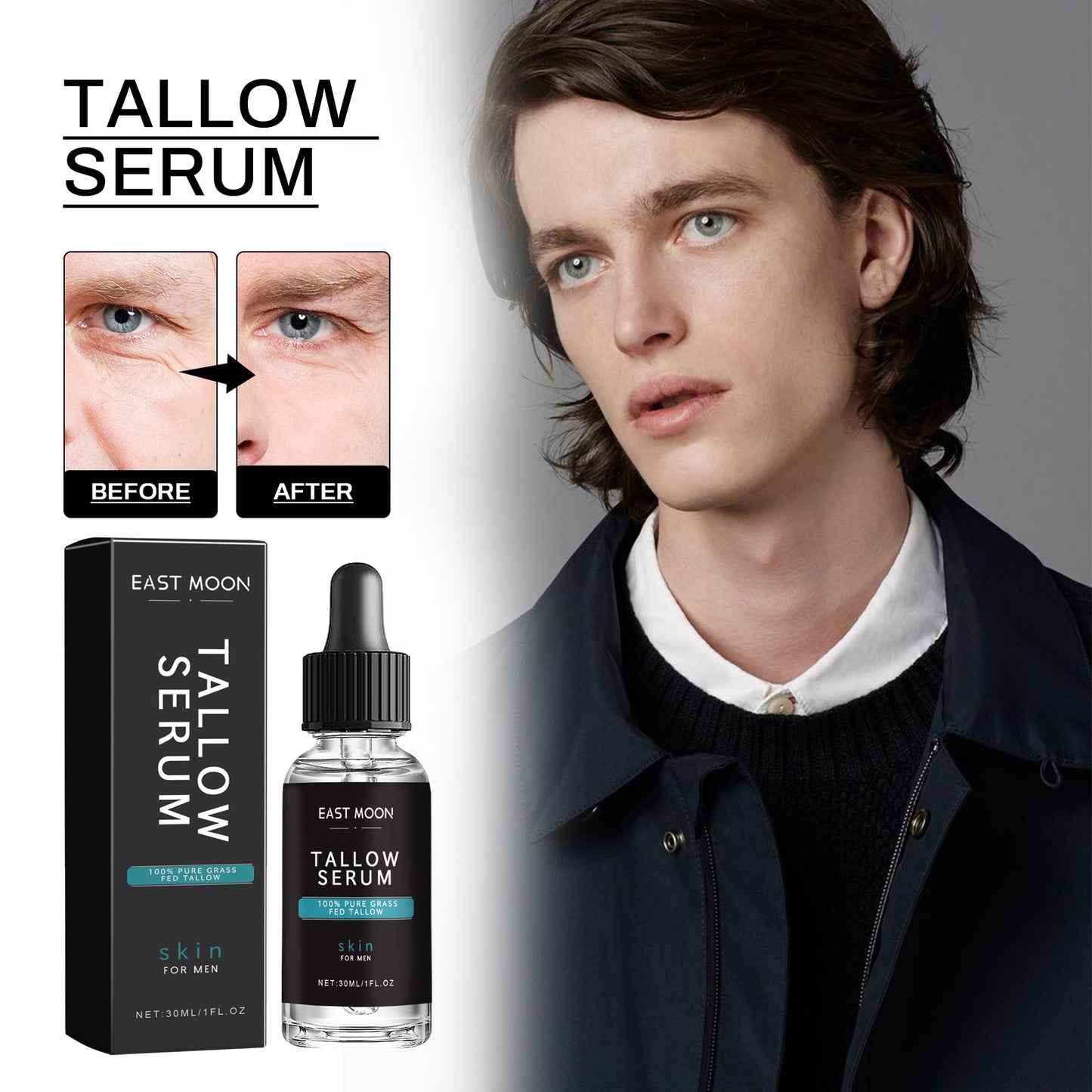 Sérum Anti-Rides Premium pour Hommes