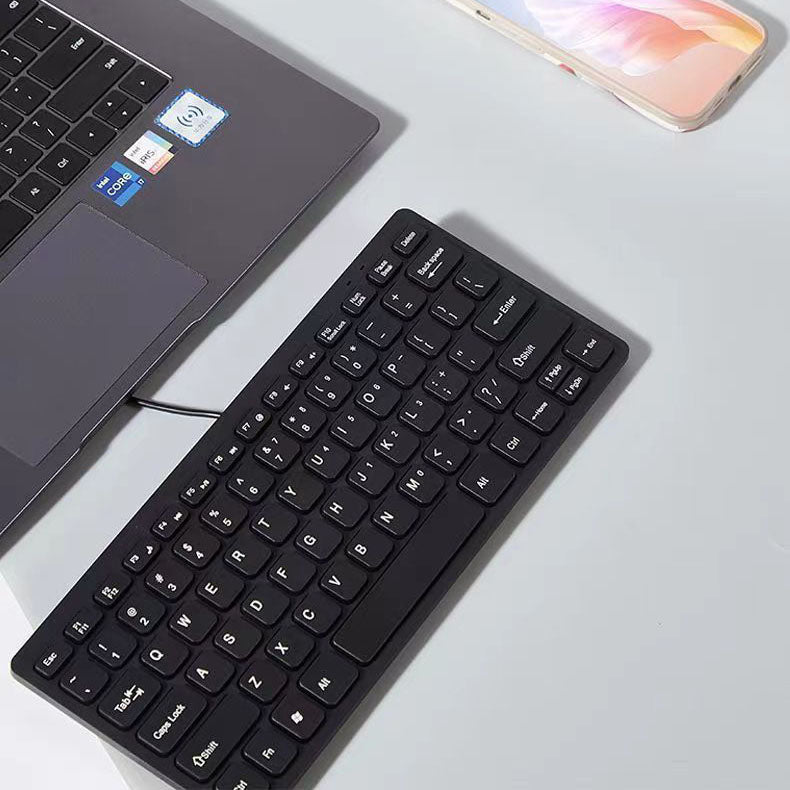 USB desktop laptop keyboard wired chocolate mini silent small keyboard - Korvel