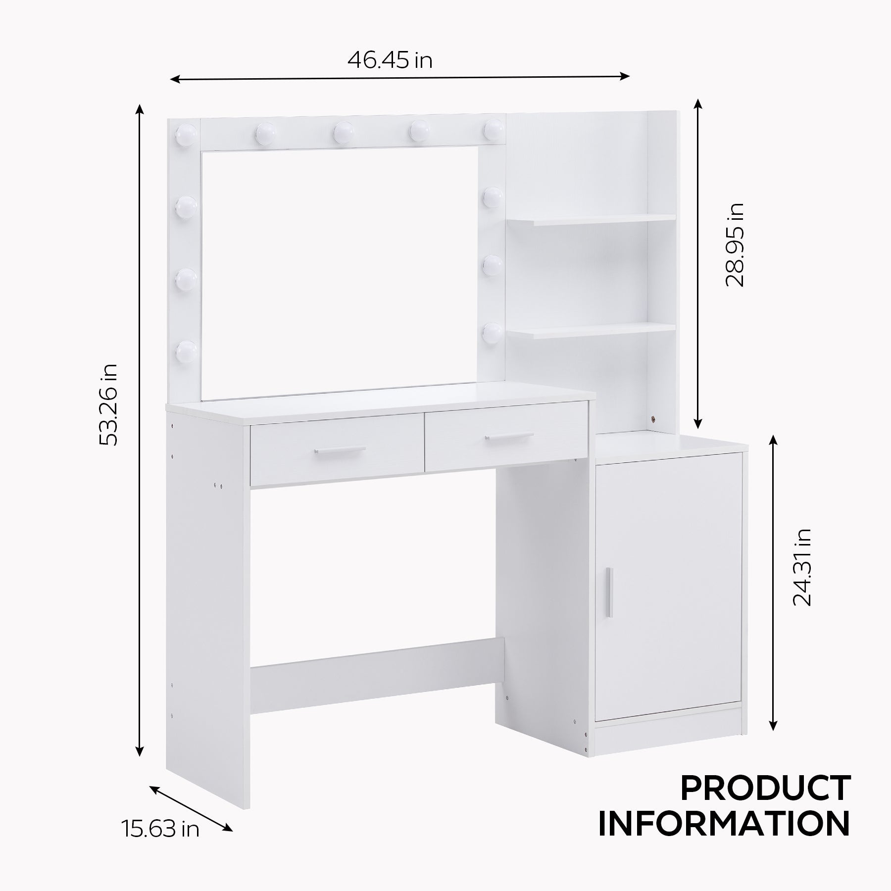 Makeup Vanity Desk - Korvel