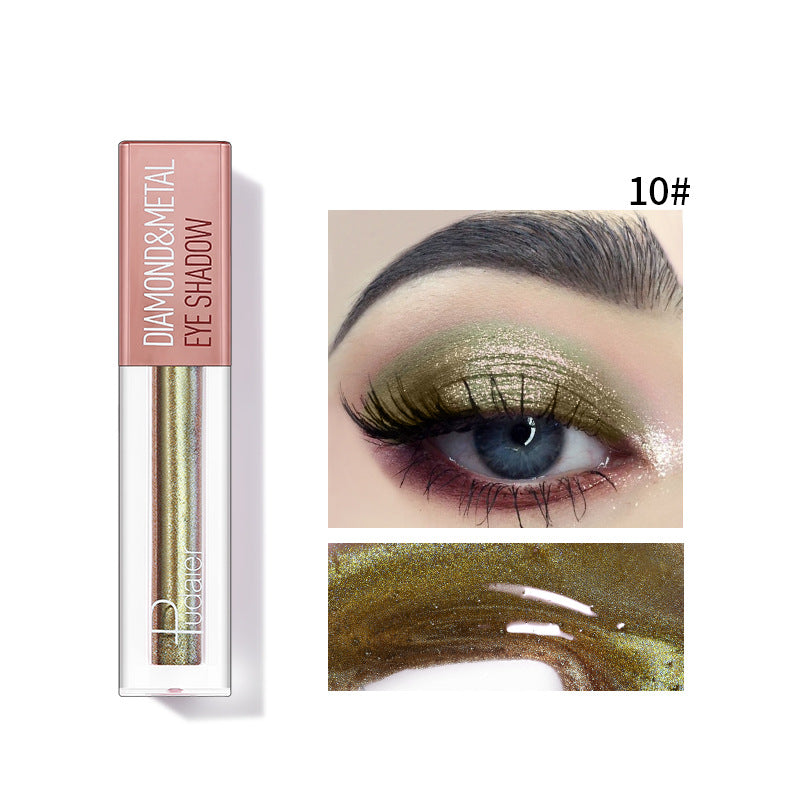 Pudaier Star Diamond Liquid Eye Shadow - Fini Métallique Sirène
