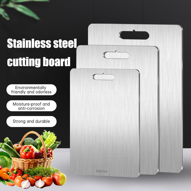 304 Stainless Steel Double-Sided Cutting Board