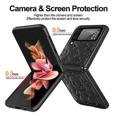Coque en cuir premium pour Galaxy Samsung Z Flip3