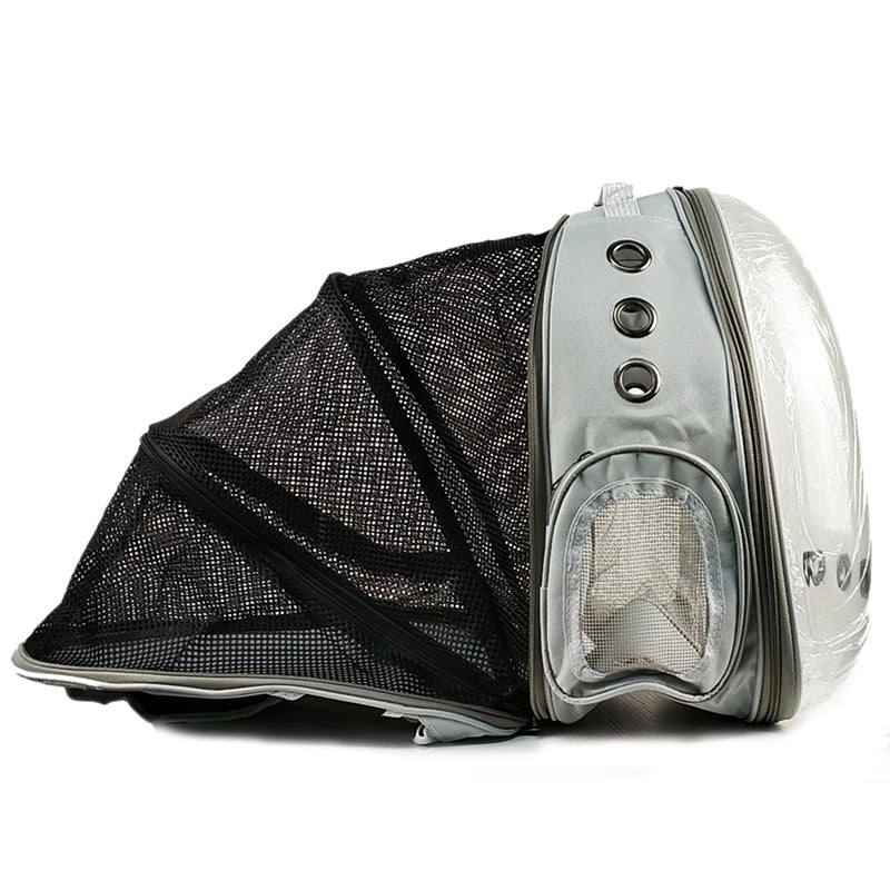 Cat Bag Panoramic Space Capsule Space Bag Pet Bag Portable Backpack Porous Breathable And Light Proof Expandable Cat Bag - Korvel