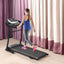 Tapis de course pliable premium pour la maison avec capteur de pouls