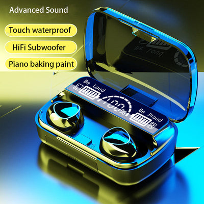 M10M30 Bluetooth Headset High-Capacity Wireless Private Model TWS New F9 Smiley Face Binaural 5.1 Noise Cancellation - Korvel