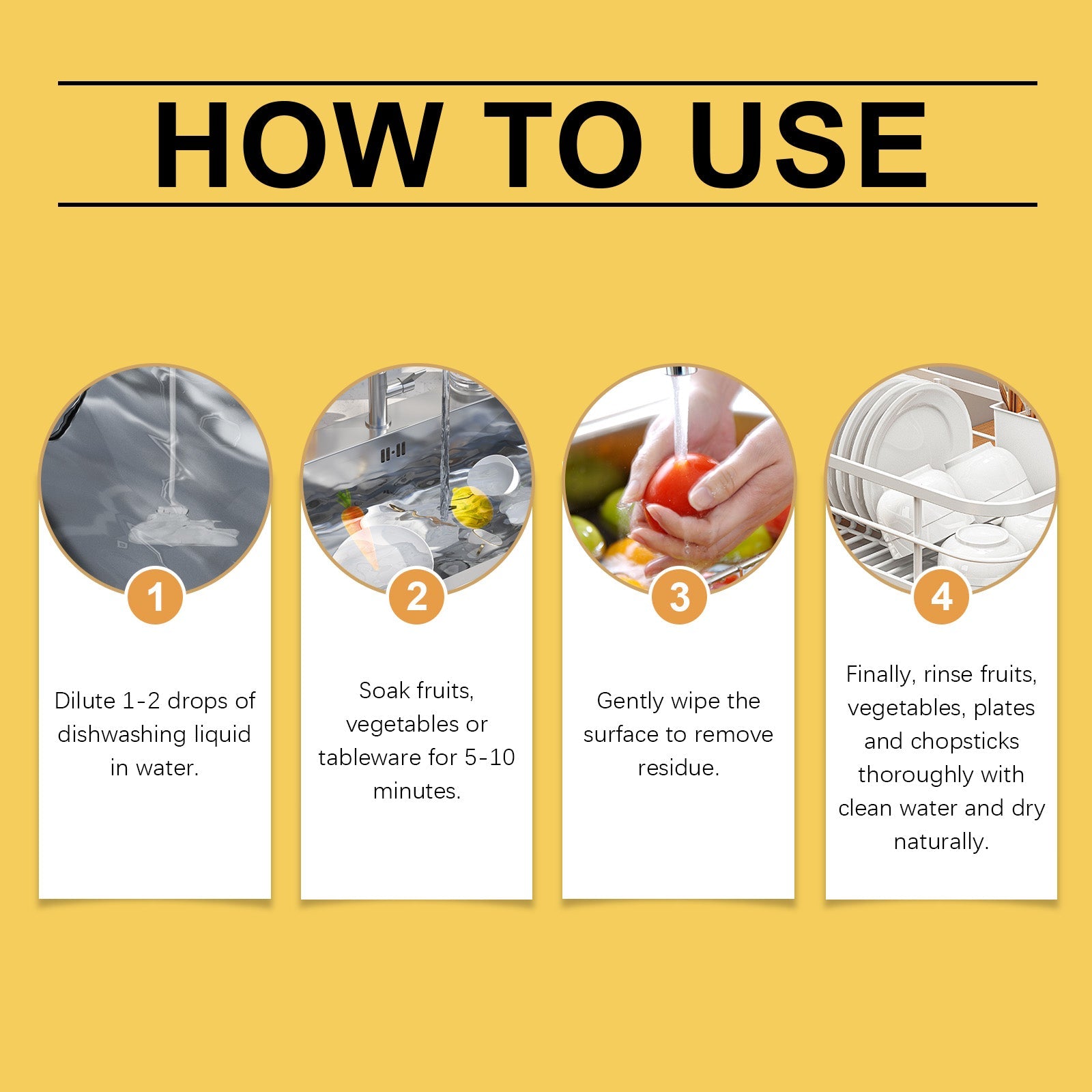Fruit And Vegetable Cleaning Essence Mild Oil Cleaning Tableware Clean Fruit And Vegetable Multi-Functional Cleaner - Korvel