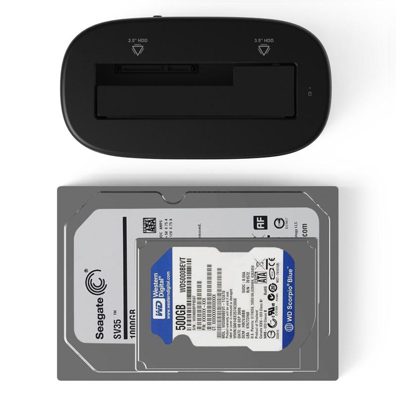 ORICO 6218US3 External HDD Docking Station 5Gbps USB 3.0 to SATA HDD Case Support UASP for 2.5/3.5 inch HDD/SSD 8TB - Korvel