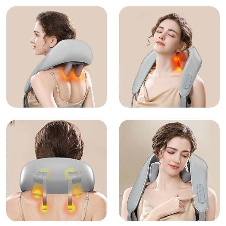 Rechargeable Cervical Spine Massager with Hot Compress
