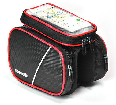 Bicycle Saddle Bag Bike Front Beam Bag Mobile Phone Touch Screen Bag Riding Equipment - Korvel