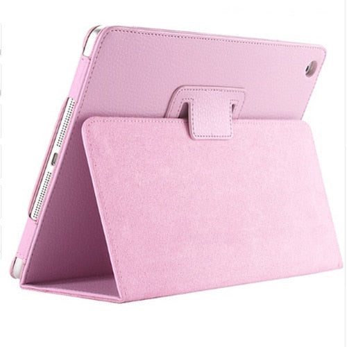 For Apple ipad 2 3 4 Case Auto Flip Litchi PU Leather Cover For New ipad 2 ipad 4 Smart Stand Holder Folio Case - Korvel