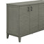 Buffet de rangement TREXM gris antique à 4 portes avec étagères réglables