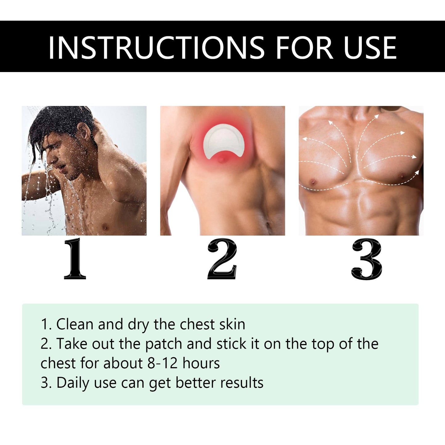 Men's Chest Firming Patch for Enhanced Contour