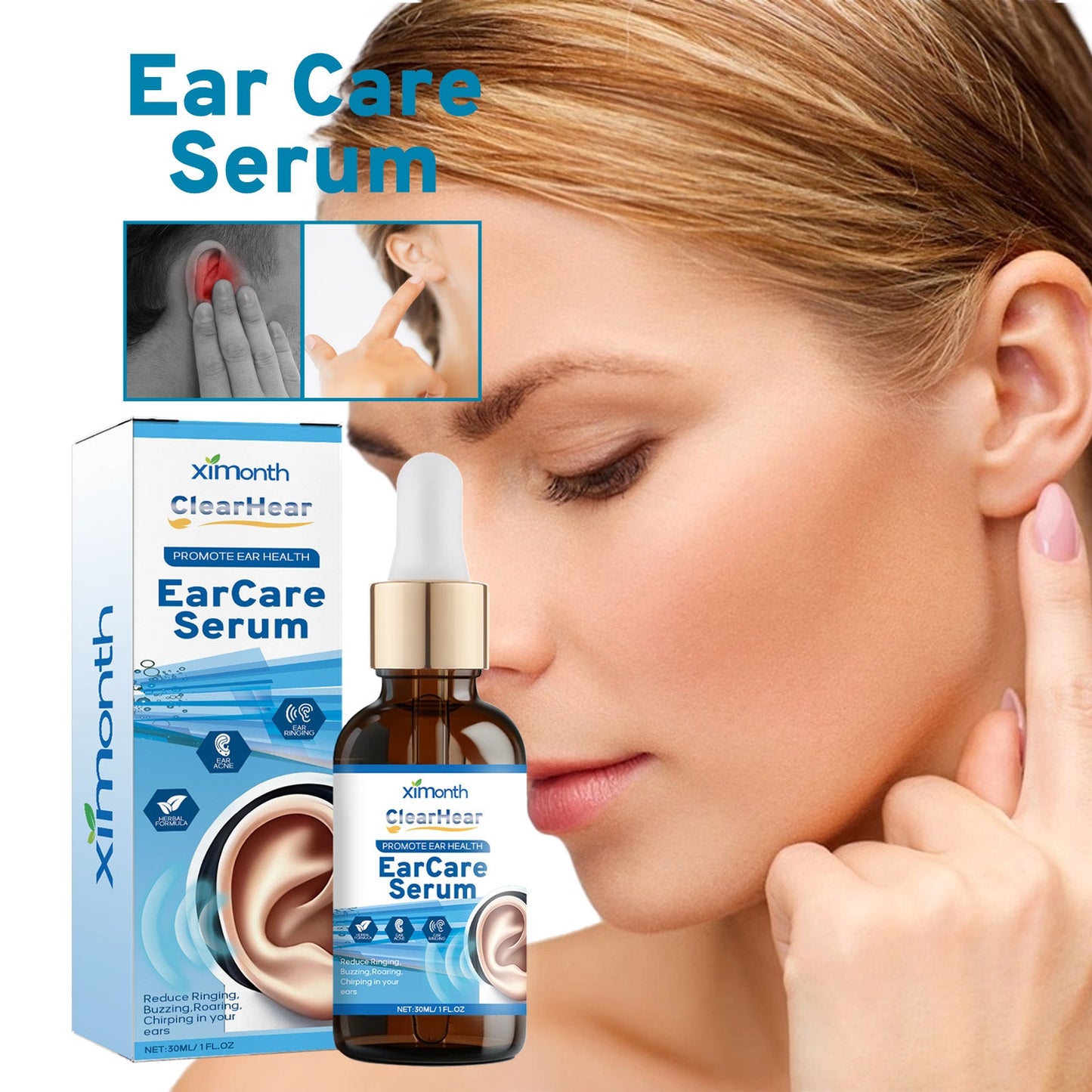 Solution de soins des oreilles premium pour le confort et la clarté