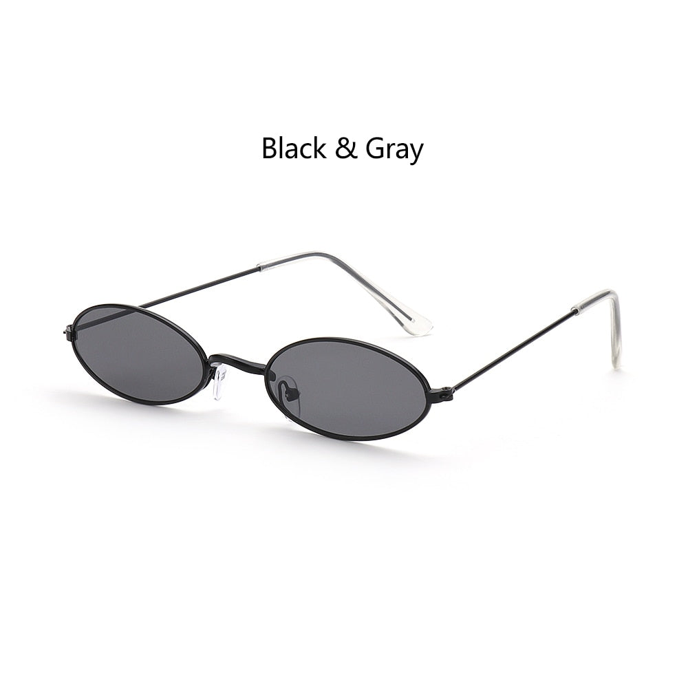 Gafas de sol ovaladas vintage elegantes para hombres y mujeres
