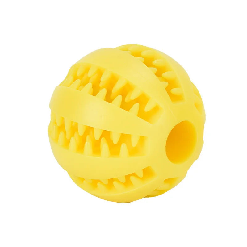 Dog Toy Ball Interactive Rubber Balls Puppy Chewing Toys Pet Tooth Cleaning Ball Cats Pets Food Treat Feeder Silicone Balls Toy - Korvel