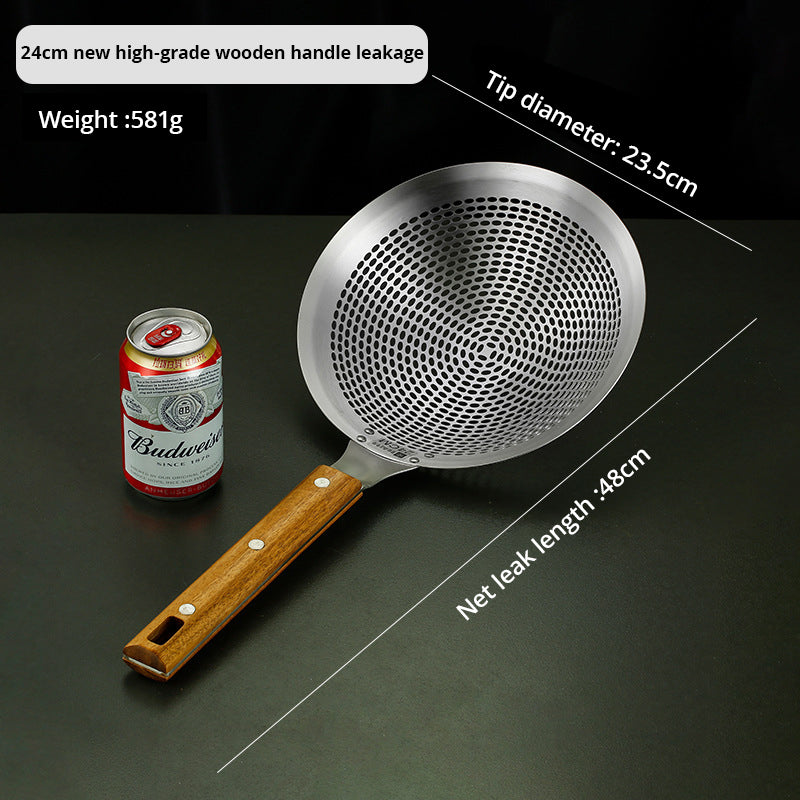 Large Stainless Steel Oil Strainer, Commercial Oil Strainer, Lo Mein Strainer, Oil Leak Strainer, Household Lo Mein Strainer - Korvel