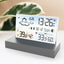 Premium Transparent Glass Weather Clock with Color Screen