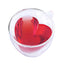 180ml/240ml Heart Love Shaped Tea Beer Mug Juice Cup Coffee Cups Mug Gift Double Layer Glass Mug Heat-Resisting Drinkware - Korvel