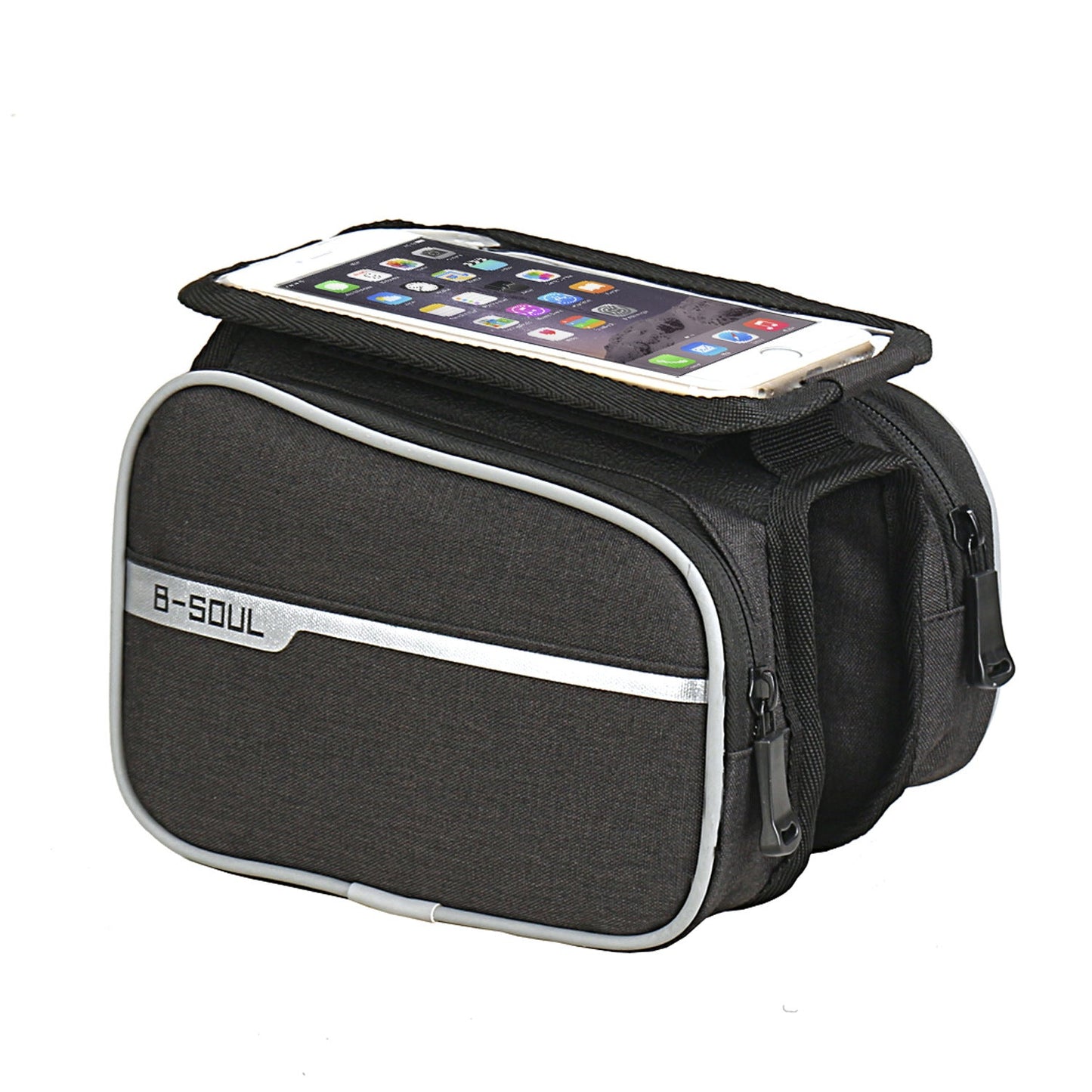 B-SOUL Bicycle Bag Front Beam Bag Mountain Bike Bag Touch Screen Mobile Phone Bag Upper Tube Bag Riding Equipment Accessories - Korvel