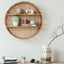 Weaving layer shelf storage rack background wall storage display shelf Bohemian style storage rack - Korvel