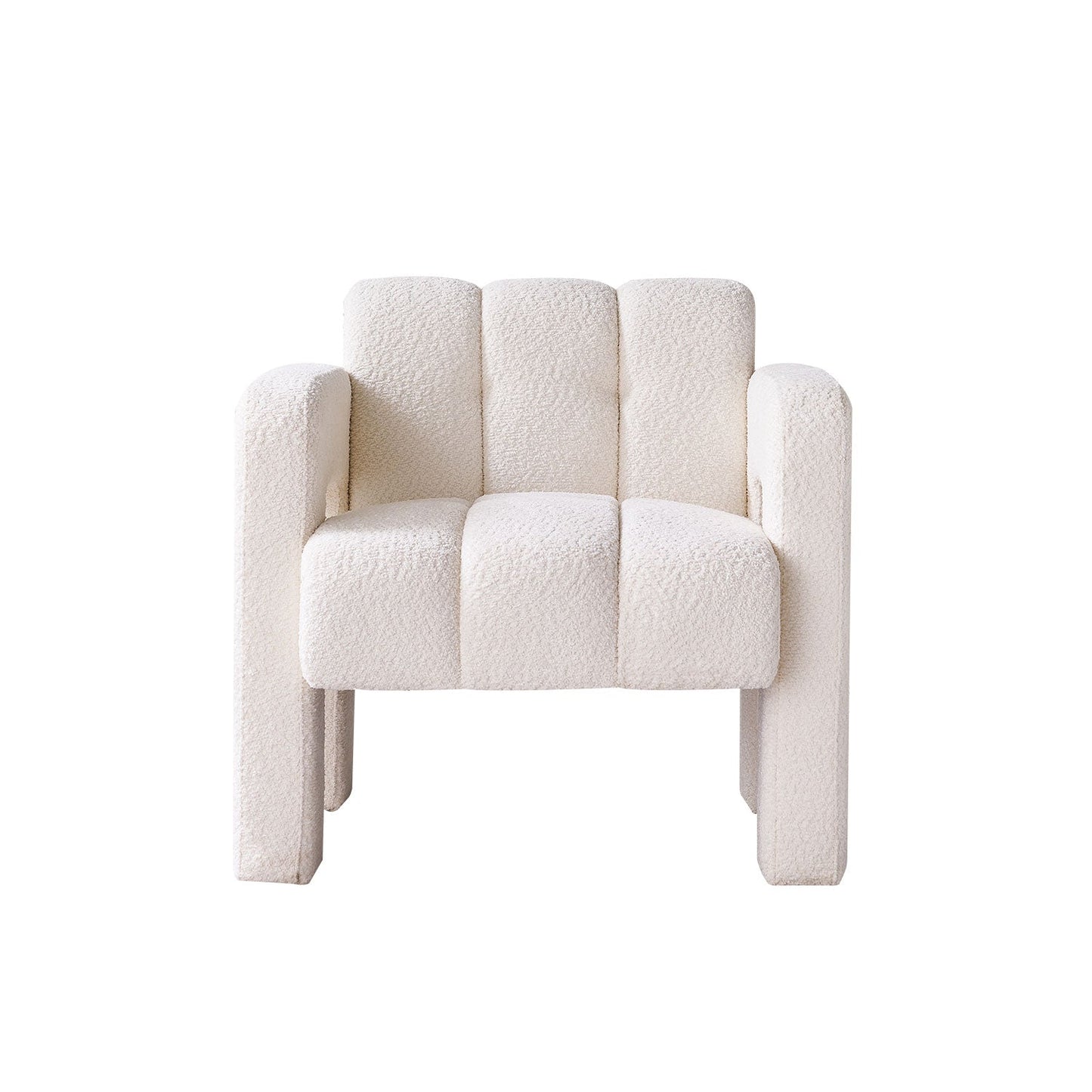 Chaise d'Accent en Boucle ÉléGante - Beige