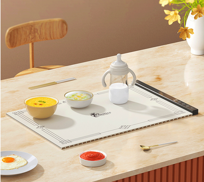 Silicone food insulation hot dish board, home folding multifunctional intelligent constant temperature heating table - Korvel
