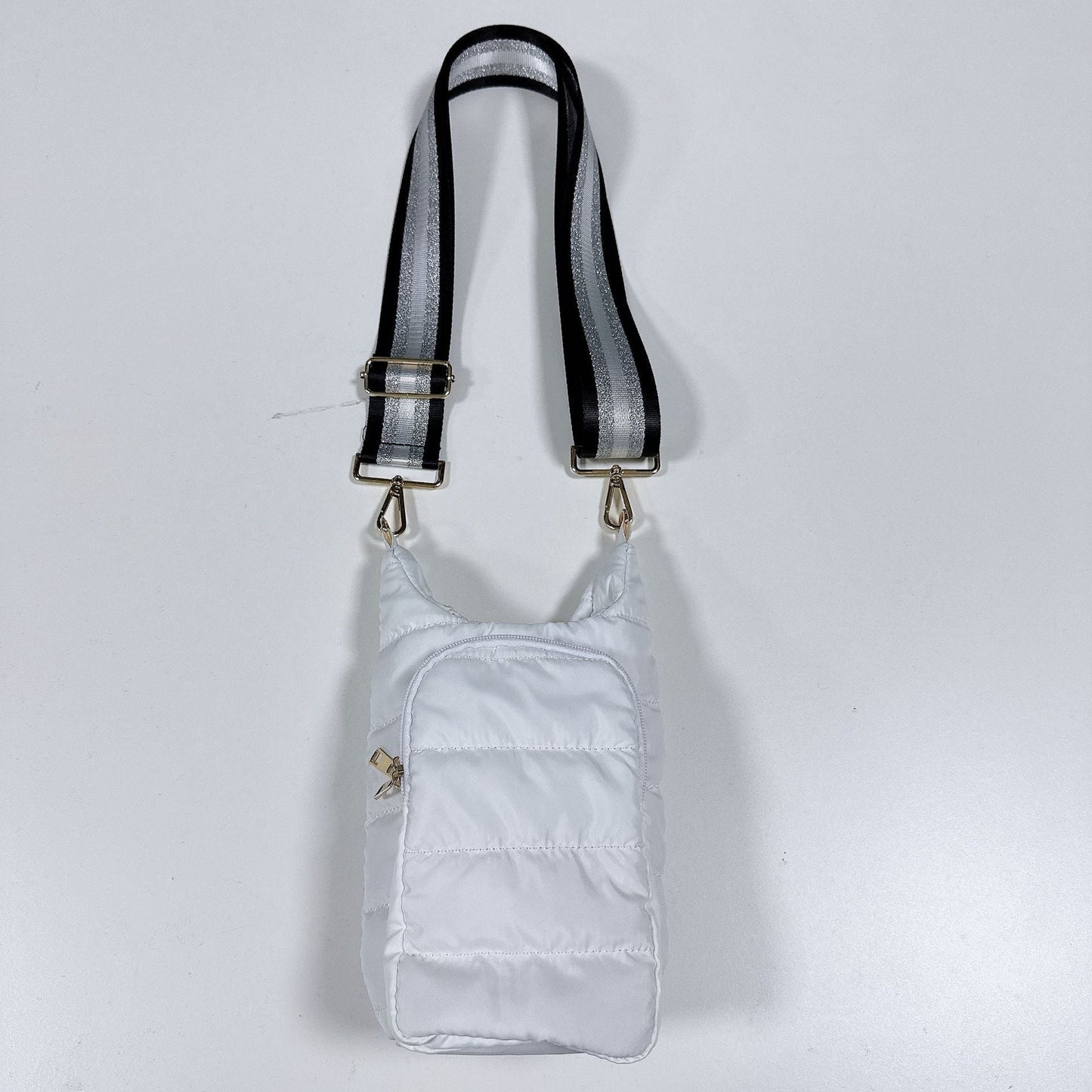Winter outdoor down bottle cover portable fashion shoulder belt kettle bag hand-held oblique heat preservation cup sleeve - Korvel