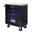 4 DRAWERS MULTIFUNCTIONAL TOOL CART WITH WHEELS-BLACK - Korvel