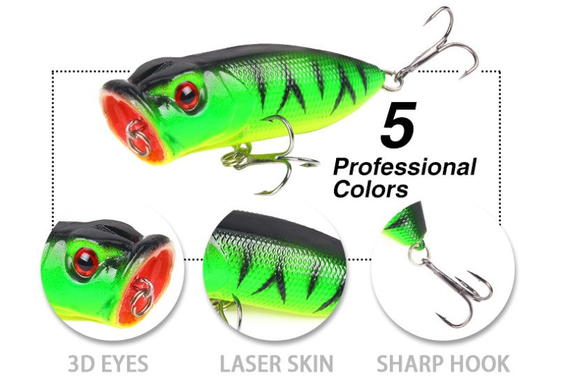 5pcs/set 5 Colored Fishing Lures - Korvel