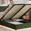 Hydraulic Storage Bed with RGB LED Lights and Bluetooth Speaker