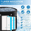 Portable multi-layer outdoor cold immersion bathtub for athletes' recovery, foldable for family use. - Korvel