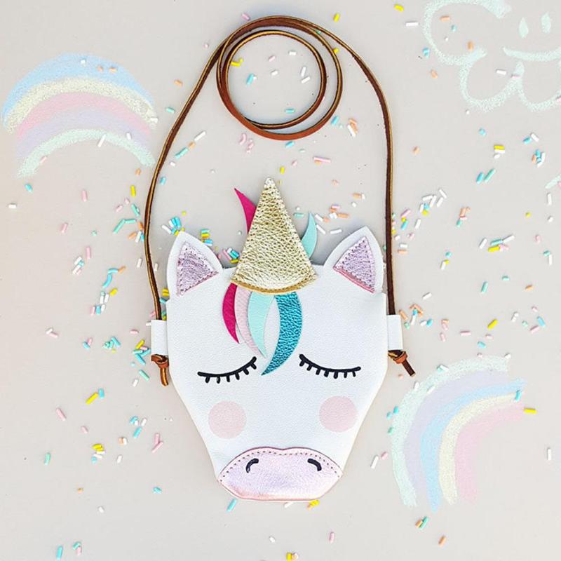 Cute Cartoon Animal Horse Leather Shoulder Bag Coin Purse Messenger Bag Babies Girls Kids Gift Mother Baby Diaper Bags Outdoor - Korvel