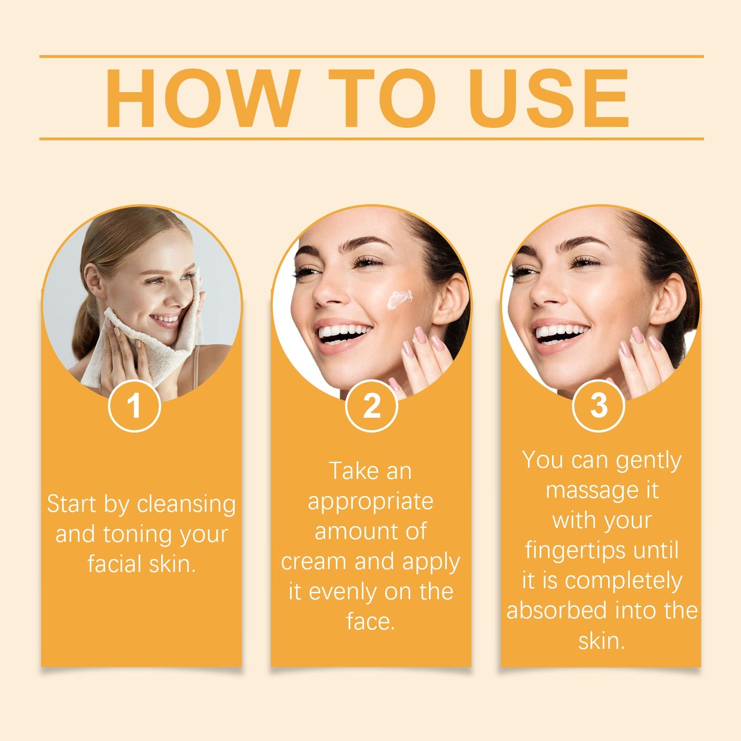 Turmeric Vitamin C Brightening Cream, Moisturizing Even Skin Tone Lighten Acne Mark Brightening Moisturizing Cream - Korvel