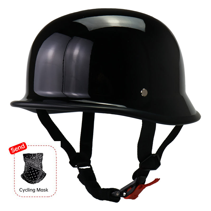 Half-Face Motorcycle Helmet for Cycling, with ECE and DOT Certifications. Made of ABS Material, Suitable for Men and Women. - Korvel