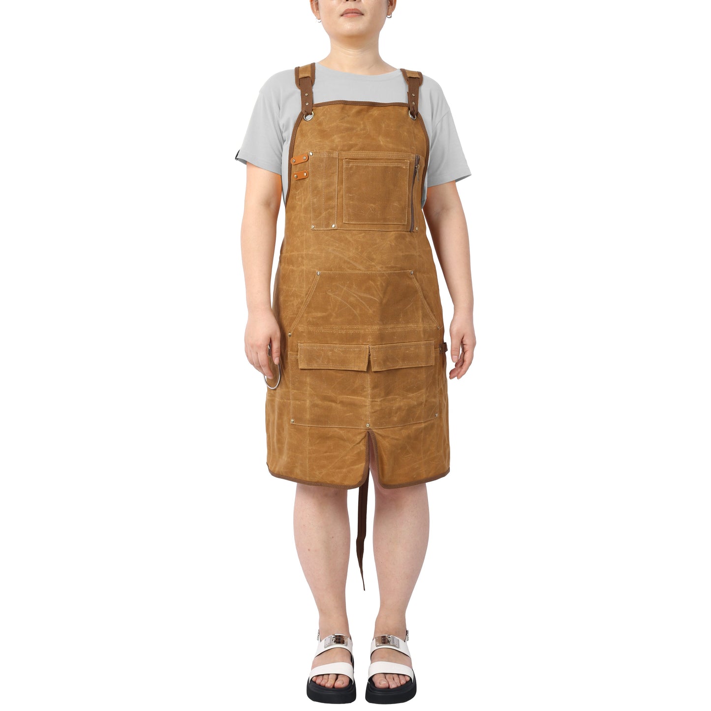 Premium Heavy-Duty Waxed Canvas Tool Apron