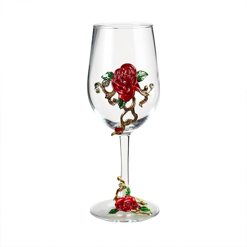 Household enamel crystal glass red wine glass goblet decanter - Korvel