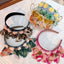 Fashionable leopard print fabric flower headband - Korvel