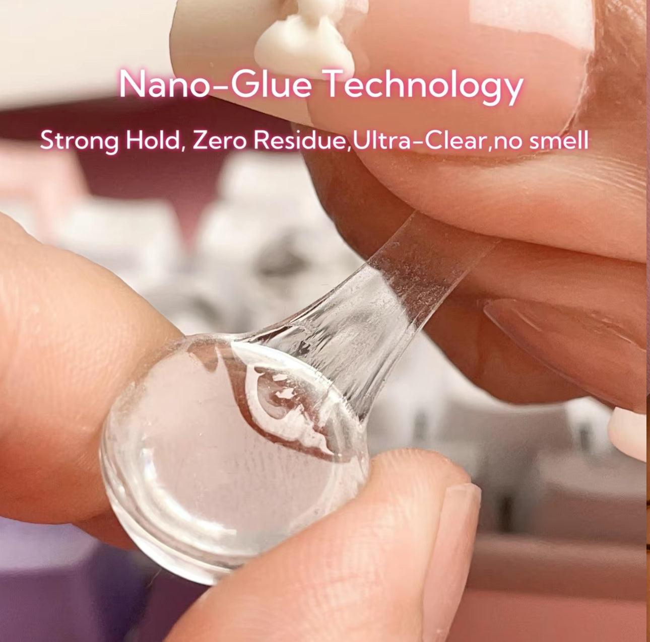 ClearType Nail-Friendly Stickers - 33 Transparent Glass Keyboard Stickers
