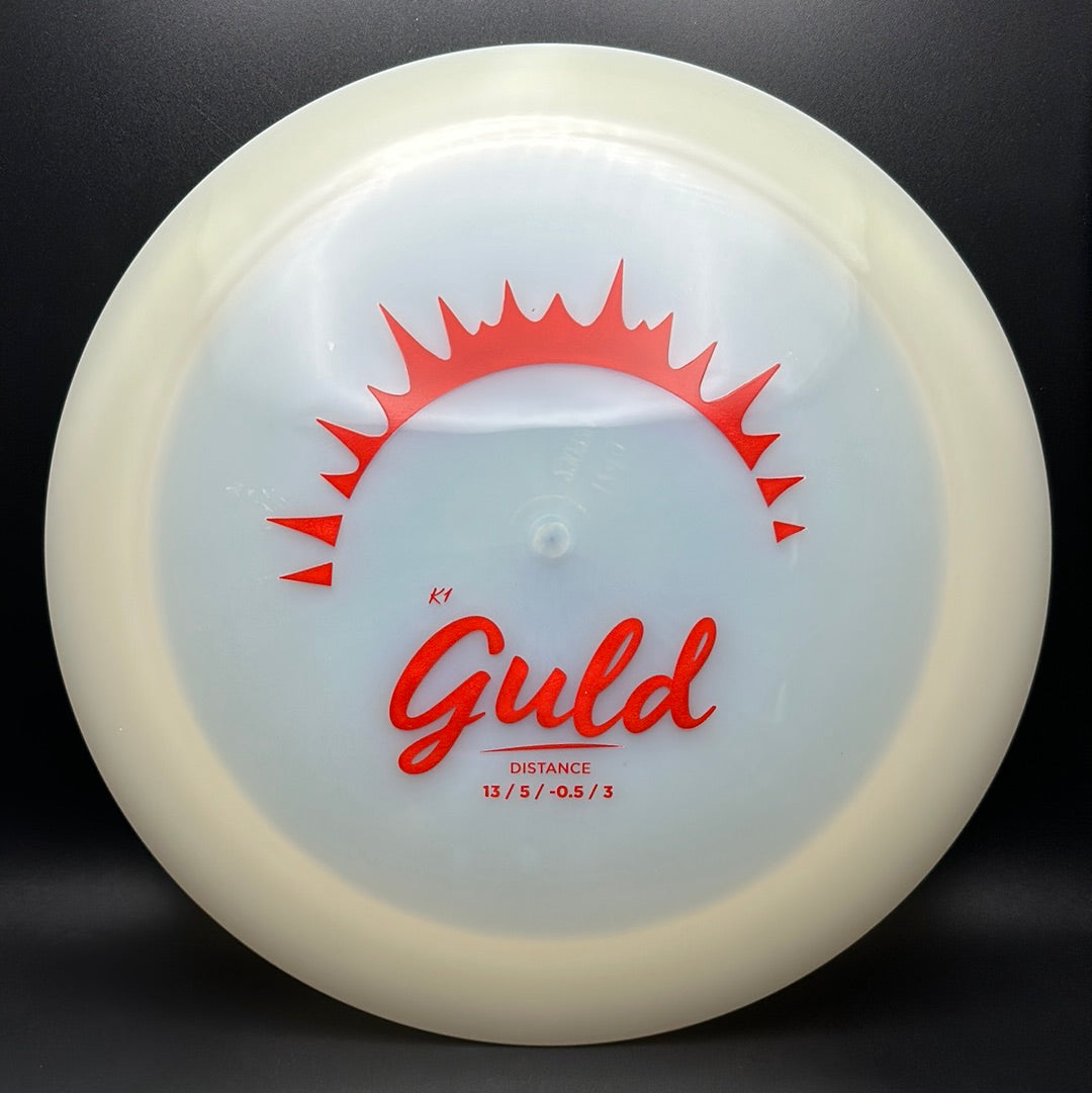 K1 Glow Guld - First Run Disc Golf Driver