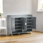 U-Can shoe cabinet with door, 11 layer shoe cabinet with adjustable shelves, modern wooden shoe cabinet (matte surface) - Korvel