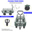 Wagon Cart Garden cart trucks make it easier to transport firewood (green) - Korvel