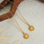 Collar de Colgante de Sol de Acero de Titanio Elegante para Mujeres