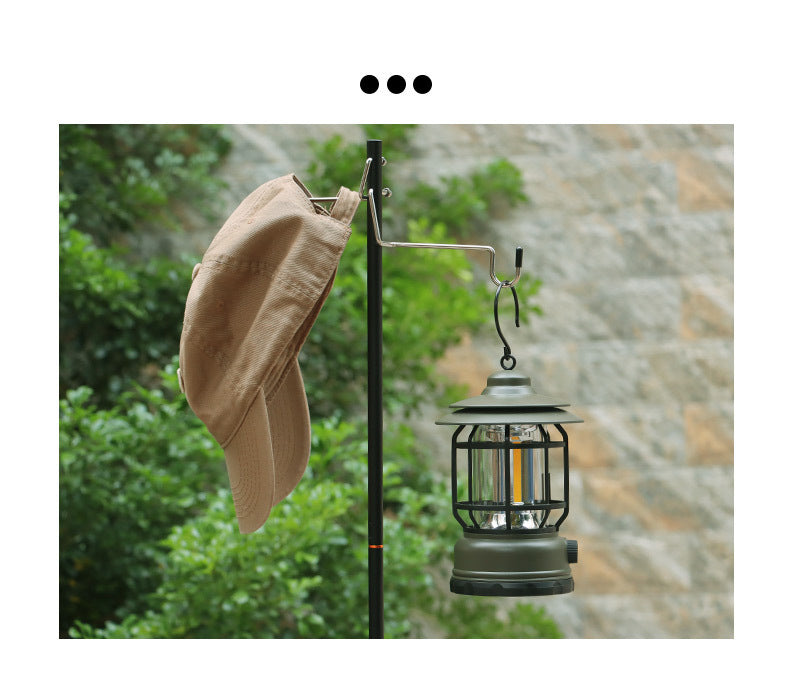 Portable Aluminum Alloy Camping Lamp Holder with Storage Bag