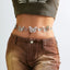 Creative exaggeration metal single-layer pants chain body chain hip-hop punk butterfly tassel waist chain - Korvel